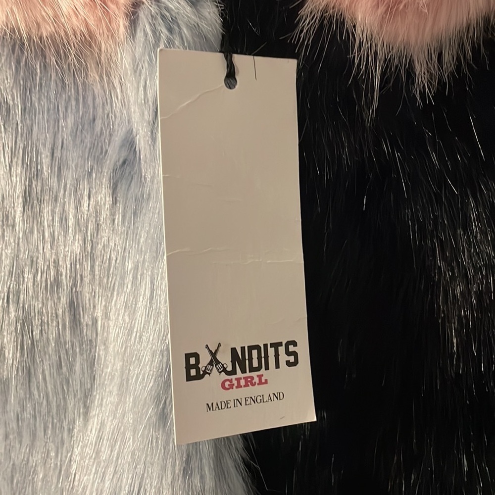 Girls, winter coat, size 8, Bandit Girl, England, faux fur - Picture 5 of 7